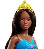 Barbie Dreamtopia Prenses Barbie Bebekler Gökkuşağı Etekli Siyahi FJC98