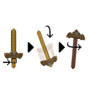 Minecraft 2'si 1 Arada Kılıç ve Kazma JKC15