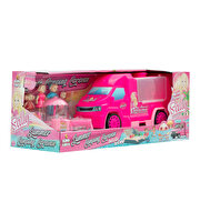 Sally Karavan Kamp Seri̇si̇ Fi̇gürlü Oyun Seti̇ Koyu Pembe