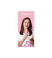 Doppler Rainbow Karaoke Pembe Mikrofon