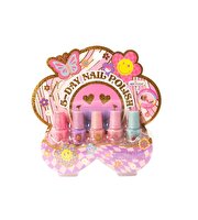 4’lü Yılbaşı Kozmetik Seti: Göz Farı, Dudak Parlatıcısı, Oje ve Saç Tebeşir Seti