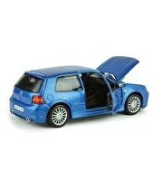 1:24 Ölçekli Mavi Volkswagen Golf R32