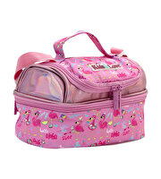 Kaukko Kids&Love Aynalı Taşlı Flamingo Termos Beslenme Çantası