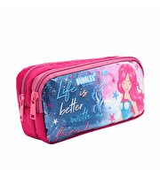 Bubbles Life Is Better With Friends Hologramlı Kalem Çantası