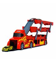 3 Katlı 3 Araçlı Kırmızı Transporter Oyun Seti