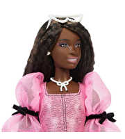Barbie Deluxe Style Serisi Metalik Pembe Elbiseli Bebek JJN75