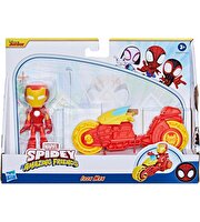 Spider And His Amazing Friends Motosiklet ve Figür İron Man F9346