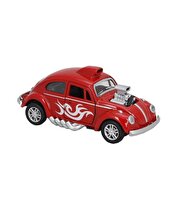 Işıklı Metal Çek Bırak Motorlu Tosbağa Kırmızı