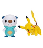 Pokemon Battle Figür 2'li Seti Pikachu Oshawott