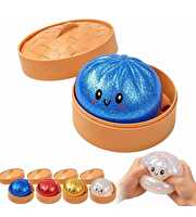 Dumpling Squishy Sürpriz Simli Renkli Sürpriz Paket
