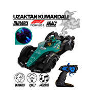 1:14 Formula Uzaktan Kumandalı Şarjlı Yarış Arabası Işıklı Sesli Duman Efektli Yeşil Araba