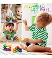 3D Gökkuşağı Renkli Plastik Eğitici Dekompresyon Toplar