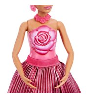 Barbie Petal Pop Gül Elbiseli Bebek JMF59