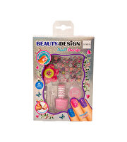 Lukky Soyulabilir Pembe Ojeli Tırnak Tasarım Seti