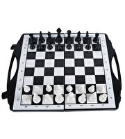 Çantalı 3’lü Dama Tavla ve Satranç Oyun Seti