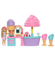 Barbie Club Chelsea Dondurma Dükkanı Oyun Seti ve Chelsea Bebek JMJ42