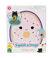 Squishmallows Squish-a-Longs Klipsli Çanta Süsü ve 3 Figür + Yüzük Sürpriz Paket Seri 2