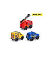 Dickie Toys Micro Rescue Force Mercedes-Benz 3 Araçlı Acil Durum Araç Seti