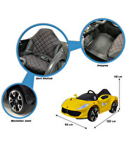 Favori Gt 12 Volt Akülü Araba Sarı