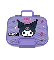Kuromi Çelik 2 Bölmeli Mor Beslenme Kutusu