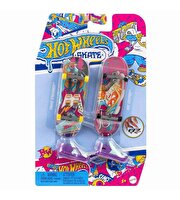 Hot Wheels Skate Retro Temalı İkili Parmak Kaykay ve Ayakkabı Paketleri HXL19