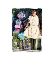 Aksesuarlı Kürklü Pembe Bebek Seti