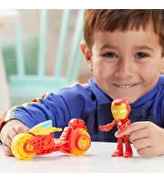 Spider And His Amazing Friends Motosiklet ve Figür İron Man F9346