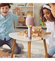 Doppler Rainbow Karaoke Pembe Mikrofon