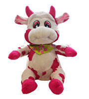 Renkli Peluş İnek 25 cm.