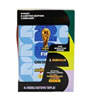 FIFA World Cup 2026 Adrenalyn XL Trading Card Metal Kutu Mavi