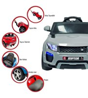 Akar Raptor GT Gri Uzaktan Kumandalı 4X2 12 Volt Akülü Araba