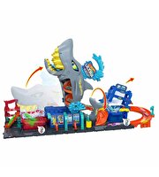 Hot Wheels Şehri Muhteşem Köpek Balığı Araba Yıkama Oyun Seti HTN82