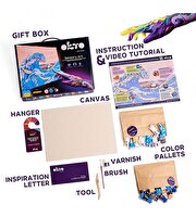 OKTO The Great Wave of Kanagawa 3D Duyusal Sanat Seti