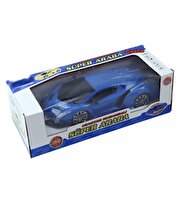 1:16 Şarjlı Işıklı Süper Mavi Spor Araba 218-A