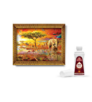 Savana'nın Kralları Çerçeveli Puzzle 1000 Parça