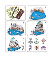 Cubic Fun 3D Puzzle 129 Parça Santorini Adası