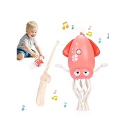 Dansçı Kali Müzikli Işıklı Hareketli Ahtapot Pembe