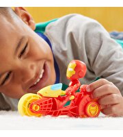 Spider And His Amazing Friends Motosiklet ve Figür İron Man F9346