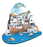 Cubic Fun 3D Puzzle 129 Parça Santorini Adası