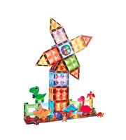 Magnetic Tiles 3D Mıktnatıslı Light Manyetik Yapı Blokları 82 Parça