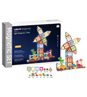 Magnetic Tiles 3D Mıktnatıslı Light Manyetik Yapı Blokları 82 Parça