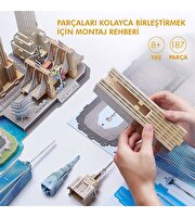 Cubic Fun City Line Serisi New York City 3D Puzzle 123 Parça