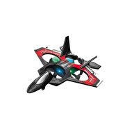 Uzaktan Kumanda 2.4 GHz LED Işıklı Jet Uçak Drone Kırmızı