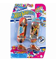 Hot Wheels Skate Retro Temalı İkili Parmak Kaykay ve Ayakkabı Paketleri HXL20