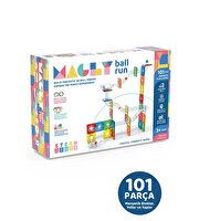 Magly Ball Run Parkur Oyunu 101 Parça Manyetik Yapı Seti
