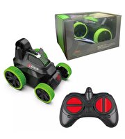 Uzaktan Kumandalı Akrobatik Zıppır Şarjlı Araba Yeşil