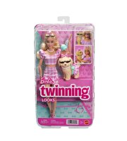 Barbie Uyumlu Dostlar Sarı Saçlı Bebek ve Köpekçiği JFP36