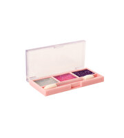 Lukky 3 Renkli̇ Parıltılı Simli Göz Farı Paleti̇ ve Fırçası