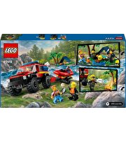 LEGO City 4x4 Kurtarma Botlu İtfaiye Kamyonu 60412