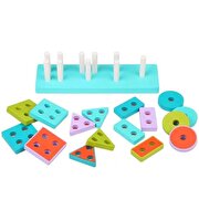 Let's Be Child Geometrik Şekiller Bul-Tak